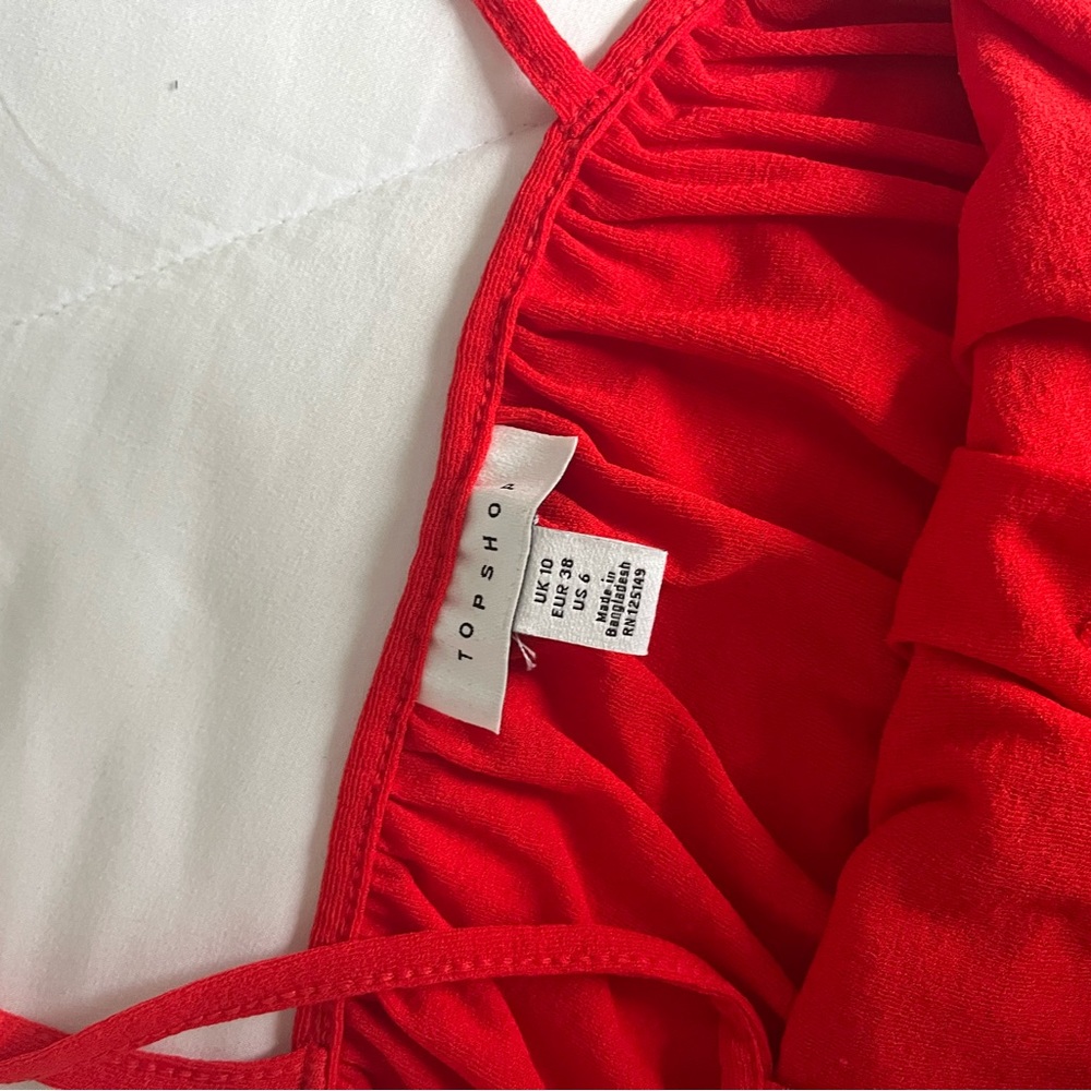 Red Topshop top